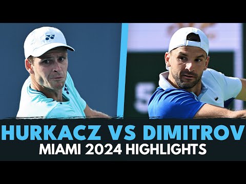 Hubert Hurkacz vs Grigor Dimitrov Dramatic Match Highlights! | Miami 2024