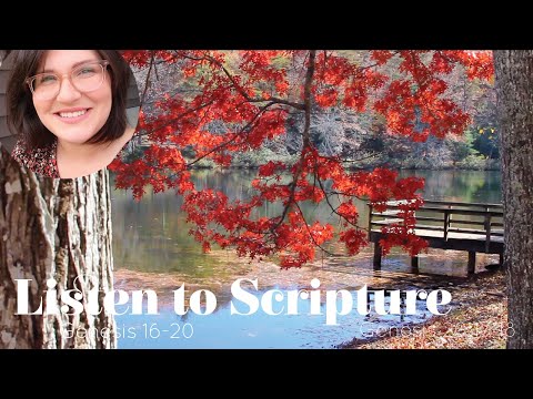 Listen to Scripture Read Aloud Genesis 16-20 | Peaceful Bible verses for sleeping with music