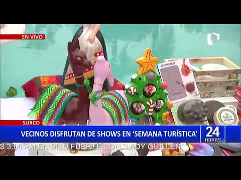 Surco: Vecinos disfrutan de shows por “Semana turística”