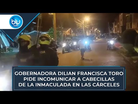 Gobernadora Dilian Francisca Toro pide incomunicar a cabecillas de La Inmaculada en las cárceles