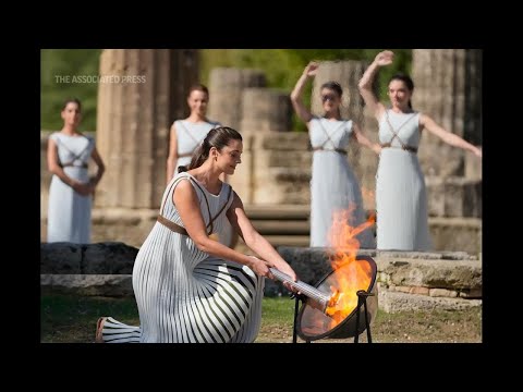 What to know about the flame-lighting ceremony in Greece for the Paris Olympics