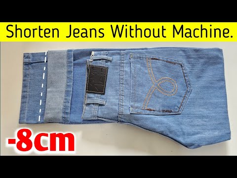Shorten jeans Without Machine ||  try amazing tips for beginners | tailor jankari 