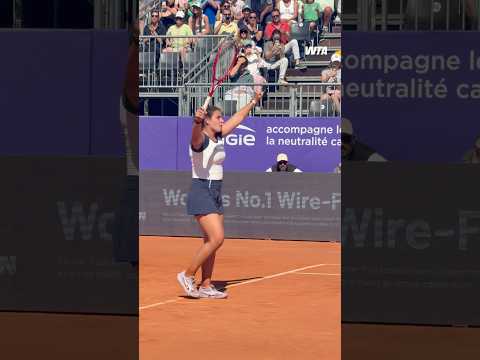 STUNNING in Strasbourg 🏆 Emma Navarro goes the distance against Mboko!! #IS26