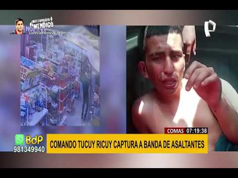 Comando Tucuy Ricuy captura por segunda vez a delincuente quien justificó no tener trabajo