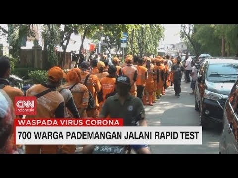 700 Warga Pademangan Jalani Rapid Test