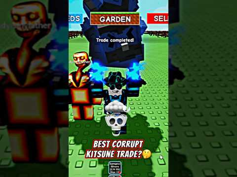 Is This the BEST Corrupted Kitsune Trade in Grow A Garden?! 🤯 #shorts #roblox #growagarden