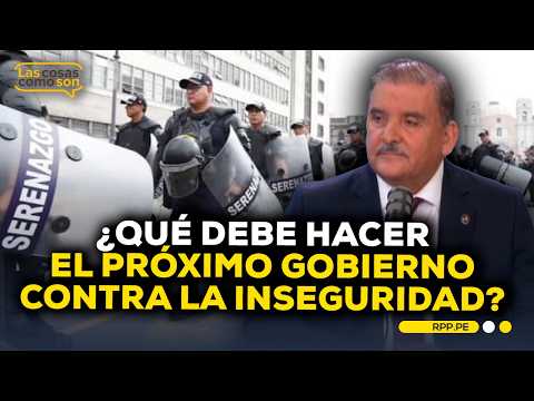 Exministro del Interior analiza los retos del próximo gobierno frente a la inseguridad