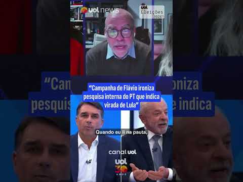 Segundo turno: "Campanha de Flávio ironiza pesquisa interna do PT que indica virada de Lula"