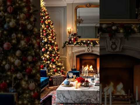 Cozy Christmas #FireplaceSounds🎄 #christmascountdown   #christmasfireplace #cozyfireplace 🪵🔥