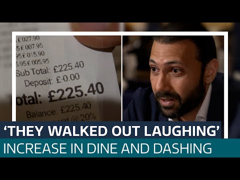 'Dine and dash - the new shoplifting?': A third of hospitality businesses say they've been targeted