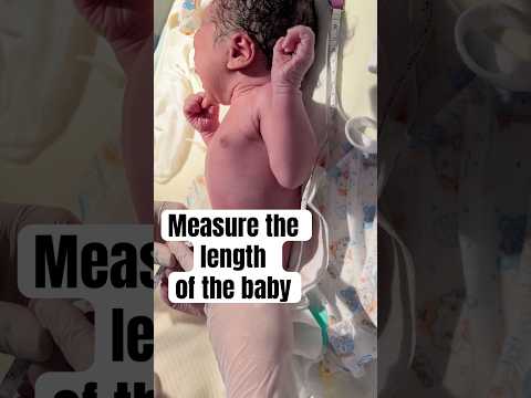 Measure the length of the baby #shorts