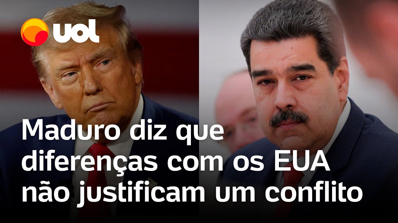 Maduro x Trump: ditador venezuelano diz que diferenças com os EUA não justificam um conflito militar
