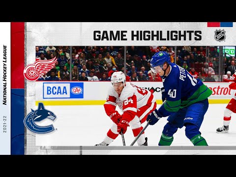 Red Wings @ Canucks 3/17 l NHL Highlights 2022