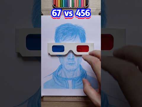 456 & 67: Promise 💖💚 #art #drawing #3dglasses #squidgame