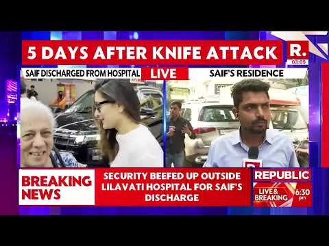 Saif Ali Khan Discharged From Hospital | Breaking News | Republic TV LIVE