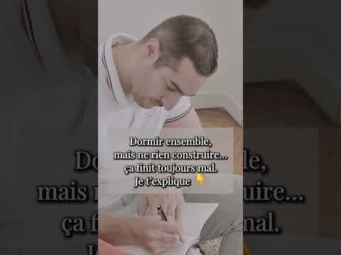 Ne rien construire quand on couche ensemble.. ça finit mal