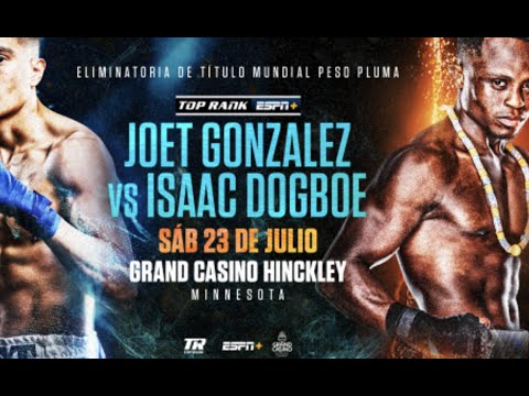 Joet Gonzalez vs Isaac Dogboe, pactada el 23 de Julio