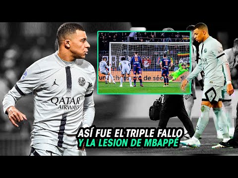 Así FUE el TRIPLE FAIL y la LESIÓN de MBAPPÉ en la VICTORIA del PSG en FRANCIA