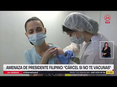 Amenaza de presidente filipino: Cárcel si no te vacunas