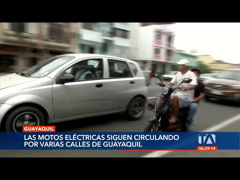 Motos eléctricas siguen circulando por las calles sin una ordenanza municipal en Guayaquil