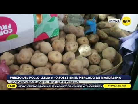 Precio del pollo sigue elevado: se vende a S/ 10.00 el kilo en el Mercado de Magdalena [VIDEO]