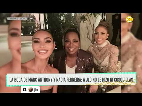 A JLo ni la mosqueó la boda entre Marc Anthony y Nadia Ferreira ? DPZT ? 01-02-23