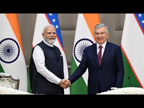 インドとウズベキスタンが関係強化、50億ドル貿易と長期的なウラン供給を視野