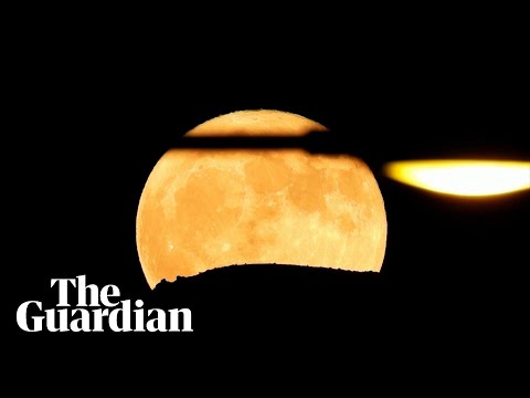 Buck full supermoon illuminates skies around the world