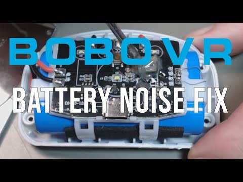 Click to view video Meta Quest 3 BoboVR M3 Pro battery pack inductor noise mod
