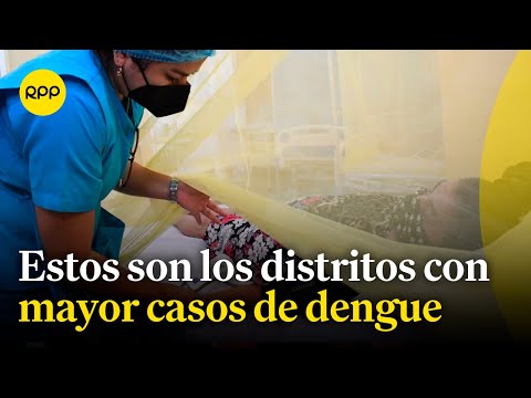 ¿En qué distritos se ha incrementado los casos de dengue?