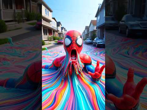 Spider-Man vs Venom vs Deadpool — who’s going to steal the most Jelly?! #shorts