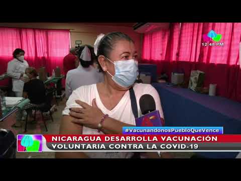 Nicaragua desarrolla vacunación voluntaria contra la Covid-19 en el Distrito 2 de Managua