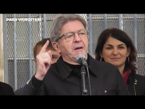 Jean Luc Mélenchon défends le soulèvement cher à Rima Hassan @ Manifestation 1er mai 2024 - Paris