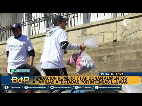 BDP Fundación Romero y la FAP donan alimentos en Piura