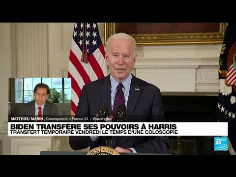 Etats-Unis : Joe Biden transfère ses pouvoirs à Kamala Harris le temps d'une coloscopie