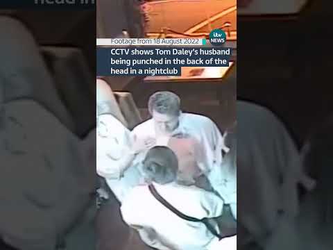 CCTV shows Tom Daley’s husband being punched in the back of the head in a nightclub #news  #london