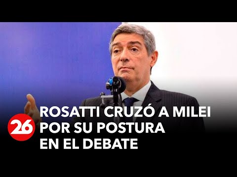 Rosatti cruzó a Milei por su postura en el debate: “No se puede decir cualquier cosa de Malvinas”