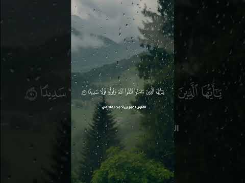 يأيها الذين ءامنوا اتقوا الله | تلاوة خاشعة 🎧😴 #shorts