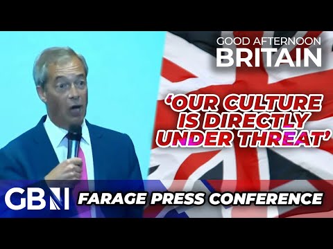 'Our culture is directly under THREAT' Nigel Farage SLAMS mass immigration to ROARING crowd