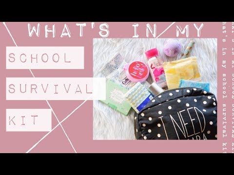 what's in my school survival kit | back to school essentials