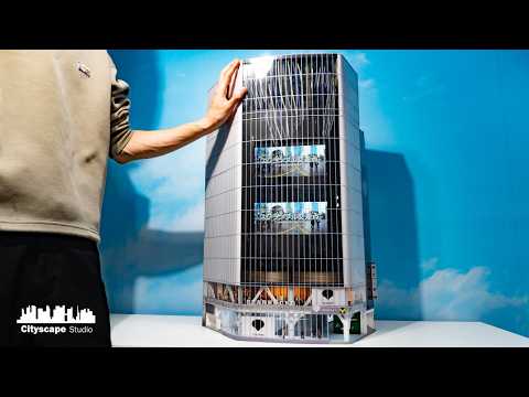 【渋谷ジオラマ#2】スクランブル交差点のツタヤとスタバのビルを作る【HOゲージ】