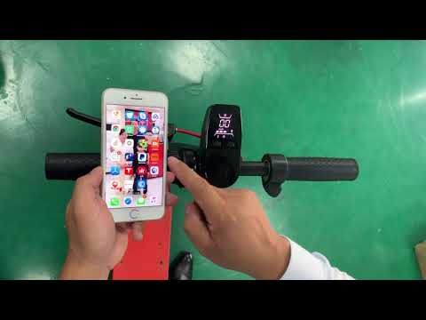 Instruction video to show Phone App for Electric scooters