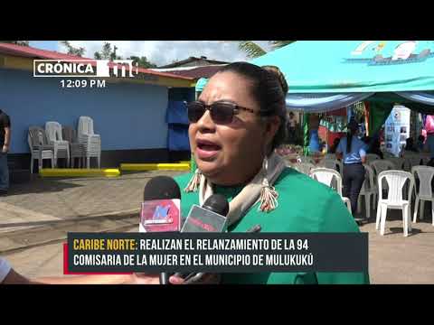 Relanzamiento de la 94 comisaria de la mujer en el municipio de Mulukukú - Nicaragua