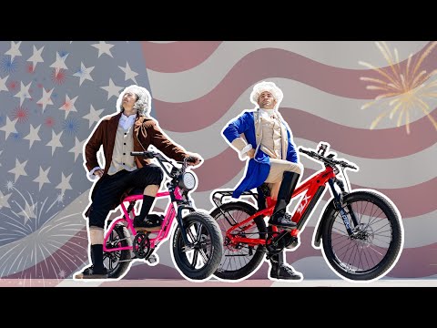 George Washington & Ben Franklin | Declare E-Bike INDEPENDENCE!