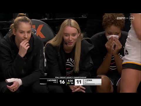 Paige Bueckers Mic'd Up, Gets Hyped On Broadcast During #3 UConn Huskies vs #9 Iowa Hawkeyes Matchup