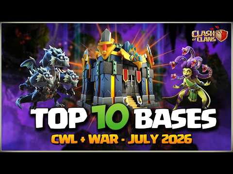 TOP 10 TH17 CWL BASE! New Th17 WAR Bases + Legend Bases🔥Th17 Anti Thrower & Anti Root Rider Bases