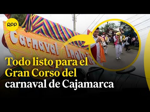 Cajamarca: Todo listo para el Gran Corso del Carnaval
