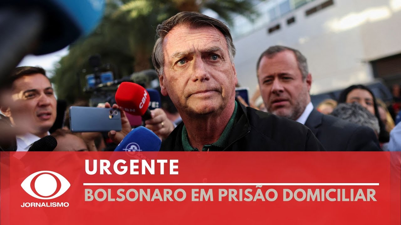 Urgente Moraes determina prisão domiciliar de Jair Bolsonaro