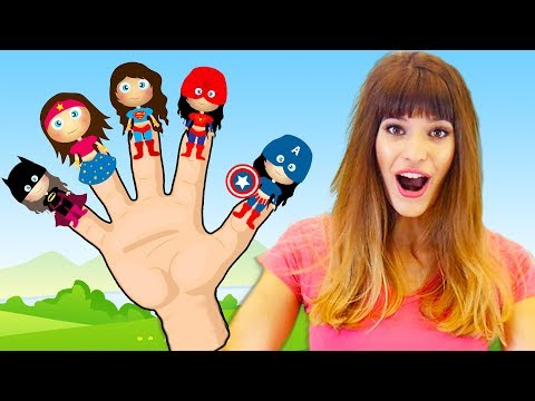 Finger Family Superheros | Kids Songs and Nursery Rhymes by Chu Chu Ua
