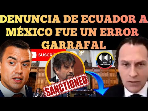 DENUNCIA DE ECUADOR A MÉXICO FUE UN ERROR GARRAFAL QUE LE COSTARÁ CARO AL PAÍS NOTICIAS RFE TV